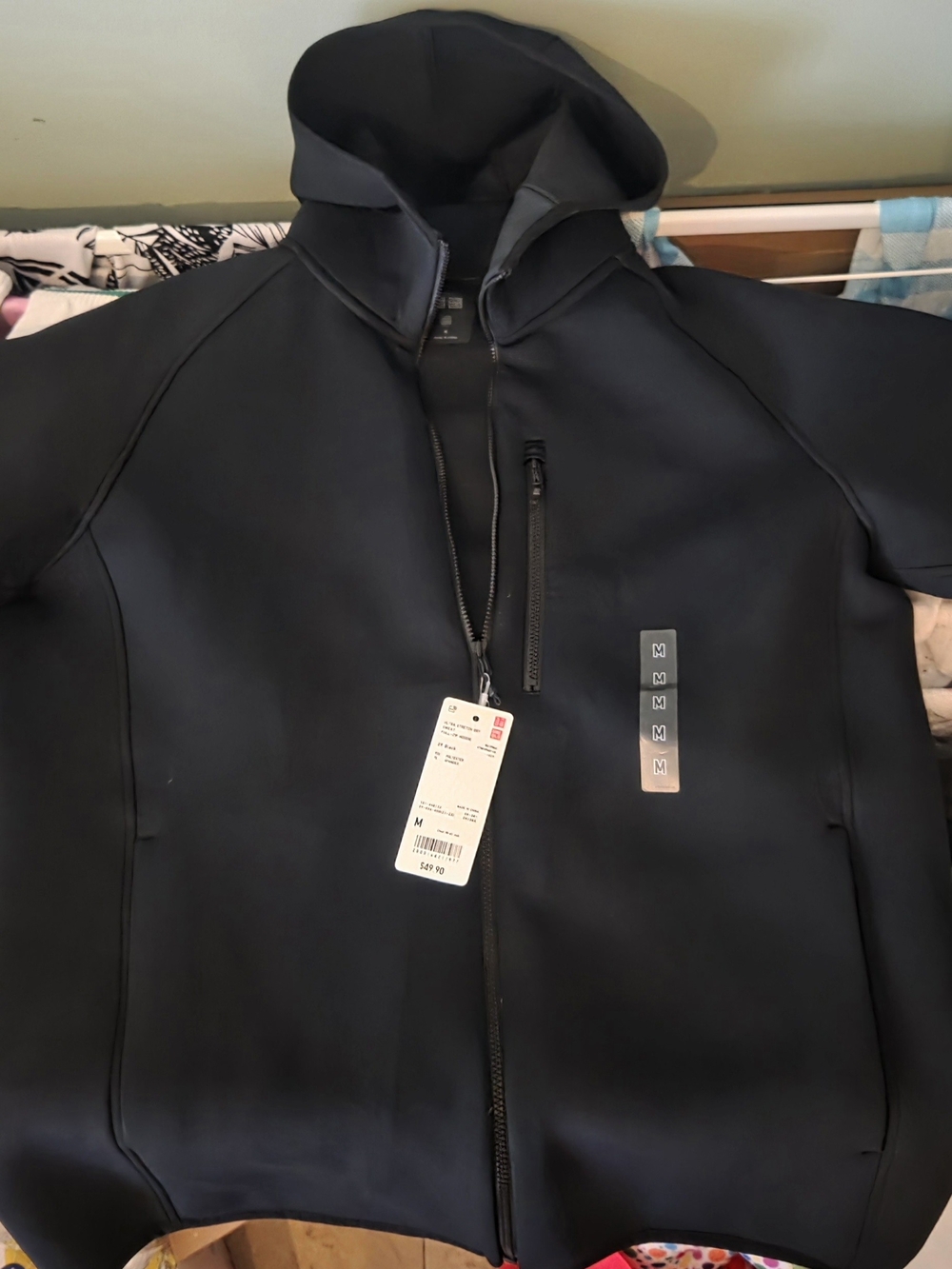 Uniqlo Men's Ultra Stretch Dry sweat full zip hoodie